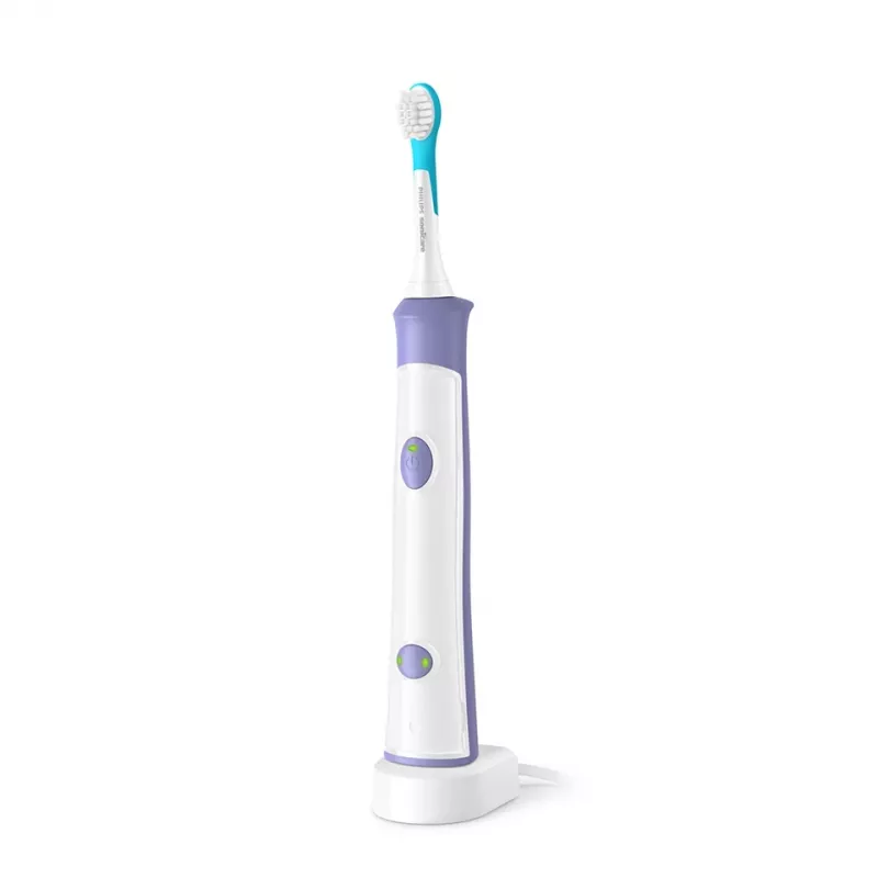 Sonic electric toothbrush Philips Sonicare For Kids HX6322/12 — built-in Li‑Ion battery, 1 handle, 2 brush heads, Daily Care mode