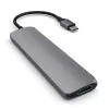 Satechi ST-CMAM laptop dock/port replicator USB 3.2 Gen 1 Type-C, HDMI, USB-A, USB-C, Grey, aluminium
