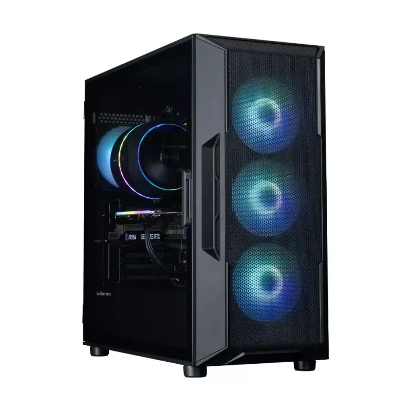 ZALMAN PC case i3 NEO V2 Mid Tower, ARGB fans x4, black