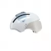 Cycling Helmet HJC Calido Plus, Size S (51–56 cm), In-mold, Magnetic Visor, 350 g, White/Grey