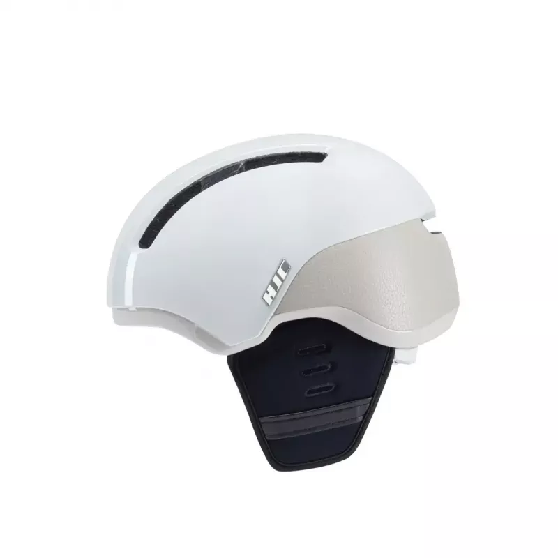 Cycling Helmet HJC CALIDO PLUS Size L — White/Grey, In-mold, 58–63 cm, 350 g, Magnetic Visor