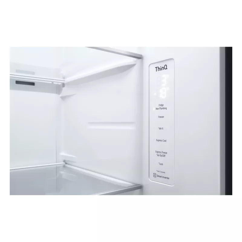 LG InstaView GSGV81EPLL side-by-side refrigerator Freestanding 635 L Black