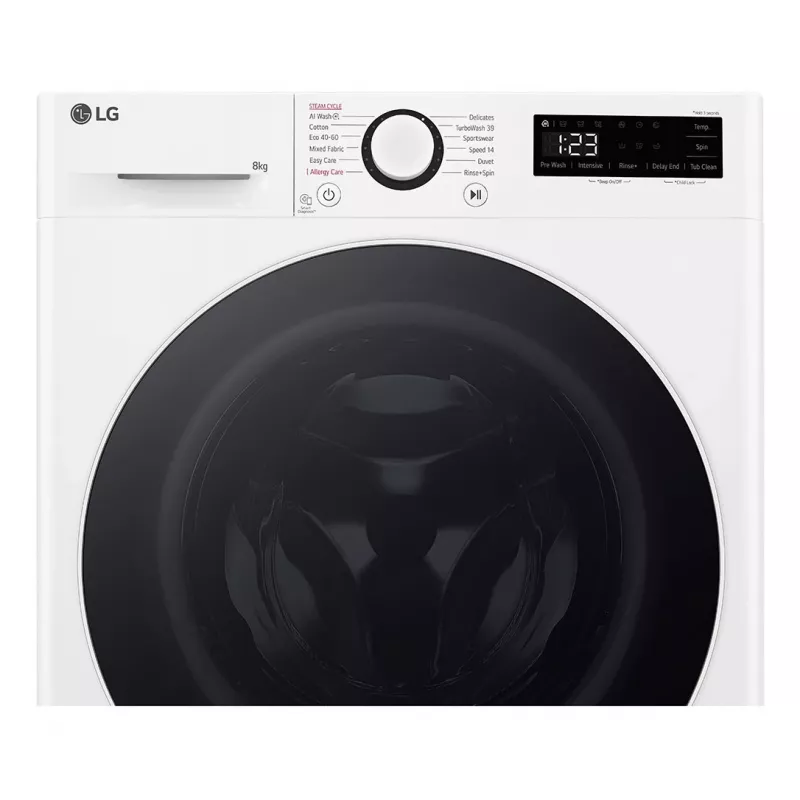 LG F2WR508S0W washing machine Front-load 8 kg 1160 RPM Black, White