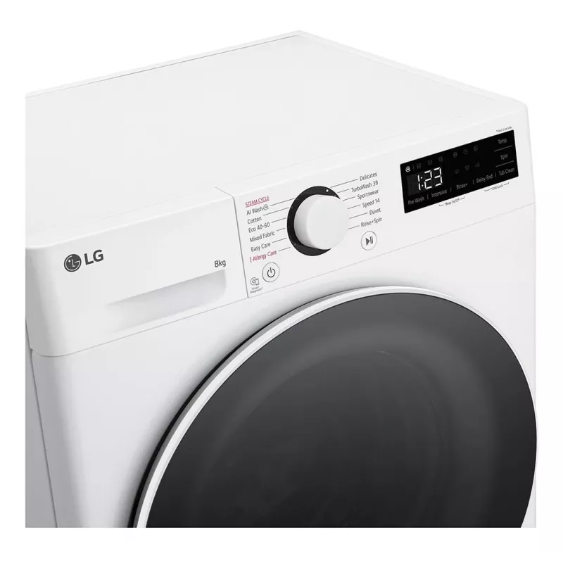 LG F2WR508S0W washing machine Front-load 8 kg 1160 RPM Black, White