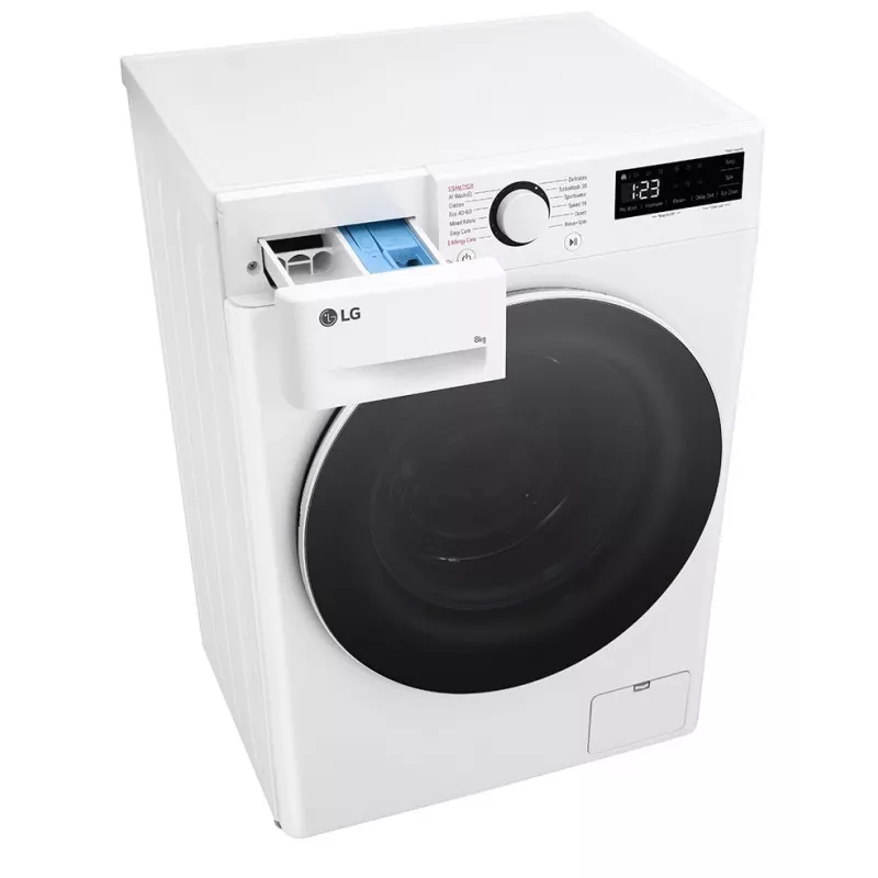 LG F2WR508S0W washing machine Front-load 8 kg 1160 RPM Black, White