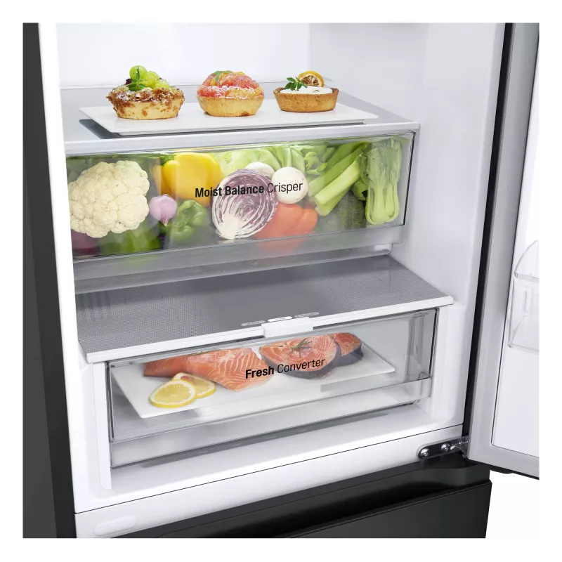 LG GBV3100EEP Freestanding 344 L Black