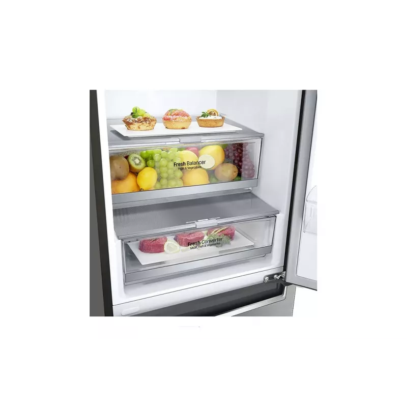 LG GBB72PZDMN fridge-freezer Freestanding 384 L Silver