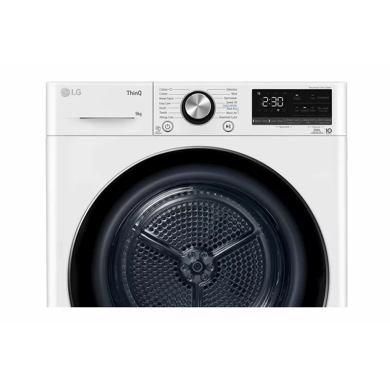 LG RH90V9AV2N tumble dryer Freestanding Front-load 9 kg White