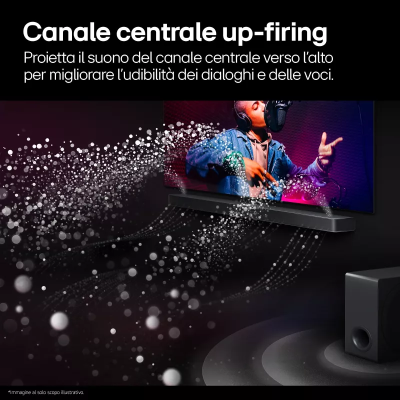 Soundbar LG S95TR 9.1.5 channels 810 W RMS with wireless 220 W subwoofer, Black