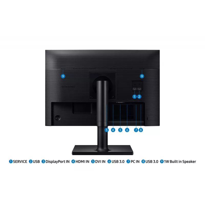 Samsung T45F computer monitor 61 cm (24 inch) 1920 x 1200 pixels WUXGA LCD Black
