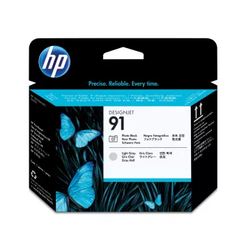 HP 91 Photo Black and Light Gray DesignJet Printhead, HP DesignJet Z6100 Printer series, Thermal inkjet, Black, Singapore, 28 mm, 143 mm