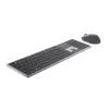 DELL Pro Plus Keyboard and Mouse - KM7321W - UK (QWERTY), Full-size (100%), Wireless, RF Wireless + Bluetooth, QWERTY, Grey, Titanium, Mouse included