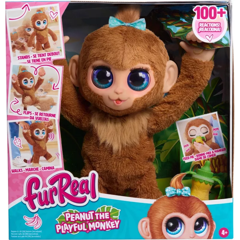 FurReal Peanut the playfull Monkey, Boy/Girl, 4 yr(s)
