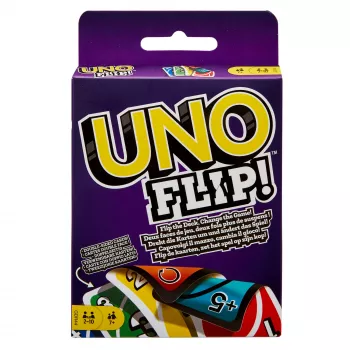 Games UNO FLIP Card Game with Color Blind Accessible Deck for Kids, Adults & Family Night