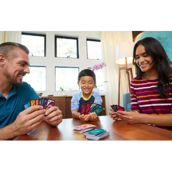Games UNO FLIP Card Game with Color Blind Accessible Deck for Kids, Adults & Family Night