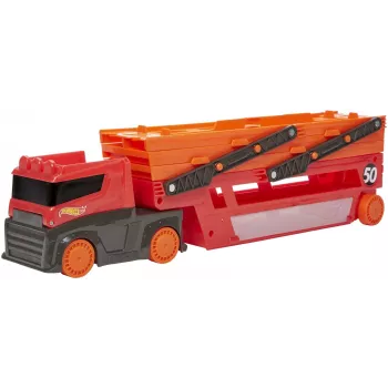 Hot Wheels City Mega Hauler with Storage for up to 50 1:64 scale cars ages 3 and older