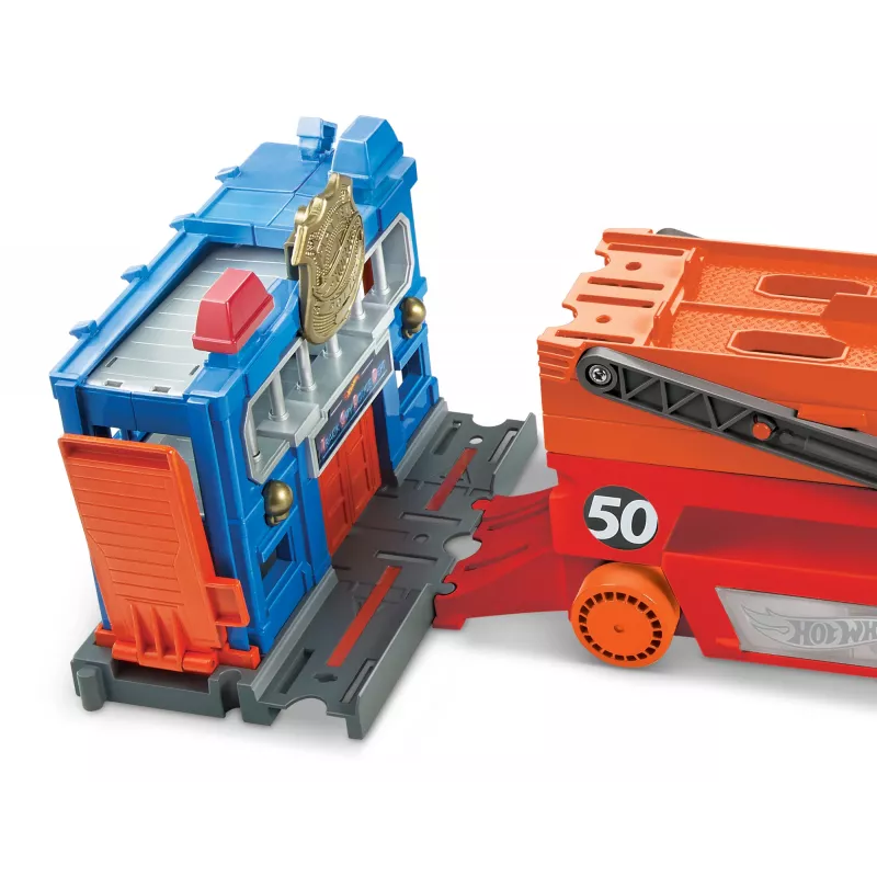 Hot Wheels City Mega Hauler with Storage for up to 50 1:64 scale cars ages 3 and older