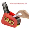 Games UNO Extreme is the updated version of the classic family card game, featuring lights, sounds and a random-action launcher Great gift for ages 7+.