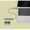 Manhattan USB-C & USB-A Combo Dock/Hub, Ports (4): USB-A (x4), 5 Gbps (USB 3.2 Gen1 aka USB 3.0), USB powered (no external power supply required), Cable 25cm