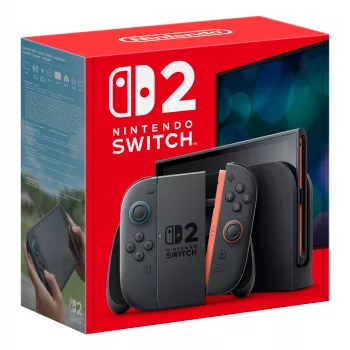 Gaming console NINTENDO Switch 2 Black — 7.9 inch LCD 1920×1080, 120 Hz, 256 GB, 5220 mAh battery, Wi‑Fi 6, Bluetooth, HDR10