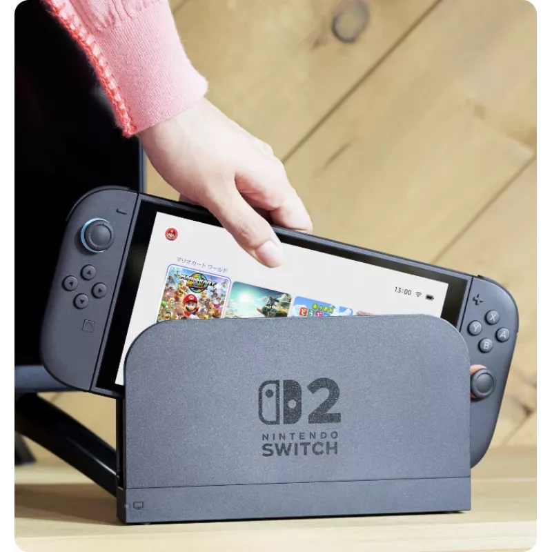 Gaming console NINTENDO Switch 2 Black — 7.9 inch LCD 1920×1080, 120 Hz, 256 GB, 5220 mAh battery, Wi‑Fi 6, Bluetooth, HDR10