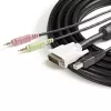 StarTech.com 6 ft 4-in-1 USB DVI KVM Cable with Audio and Microphone
