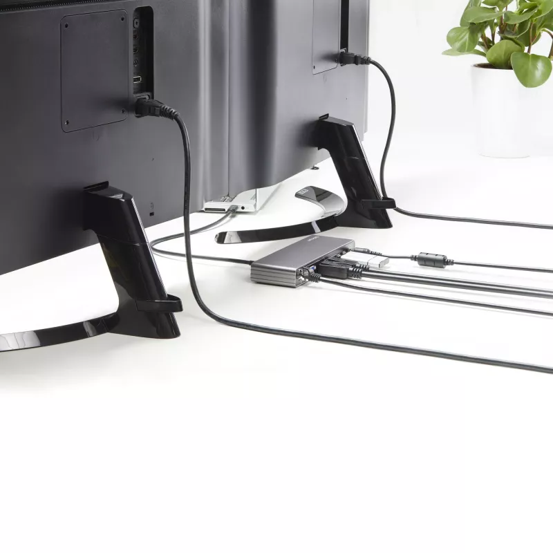 StarTech.com Thunderbolt 3 Dock - Dual 4K 60Hz Monitor TB3 Laptop Docking Station with DisplayPort, HDMI & 1080p VGA - 85W Power Delivery & Charging - 2x USB-A, Ethernet - Mac & Windows