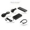 StarTech.com Thunderbolt 3 Dock - Dual 4K 60Hz Monitor TB3 Laptop Docking Station with DisplayPort, HDMI & 1080p VGA - 85W Power Delivery & Charging - 2x USB-A, Ethernet - Mac & Windows