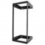 StarTech.com 24U 19 inch Wall Mount Network Rack - Adjustable Depth 12-20 inch 2 Post Open Frame Server Room Rack for AV/Data/ IT Communication/Computer Equipment/Switch w/Cage Nuts & Screws