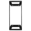 StarTech.com 24U 19 inch Wall Mount Network Rack - Adjustable Depth 12-20 inch 2 Post Open Frame Server Room Rack for AV/Data/ IT Communication/Computer Equipment/Switch w/Cage Nuts & Screws