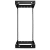 StarTech.com 24U 19 inch Wall Mount Network Rack - Adjustable Depth 12-20 inch 2 Post Open Frame Server Room Rack for AV/Data/ IT Communication/Computer Equipment/Switch w/Cage Nuts & Screws