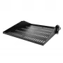 StarTech.com 2U Server Rack Shelf, Center Mounted Universal Vented Rackmount Cantilever Tray for 19 inch Network Equipment Rack, Heavy Duty Steel, 200lb Capacity, 20 inch Deep, Black