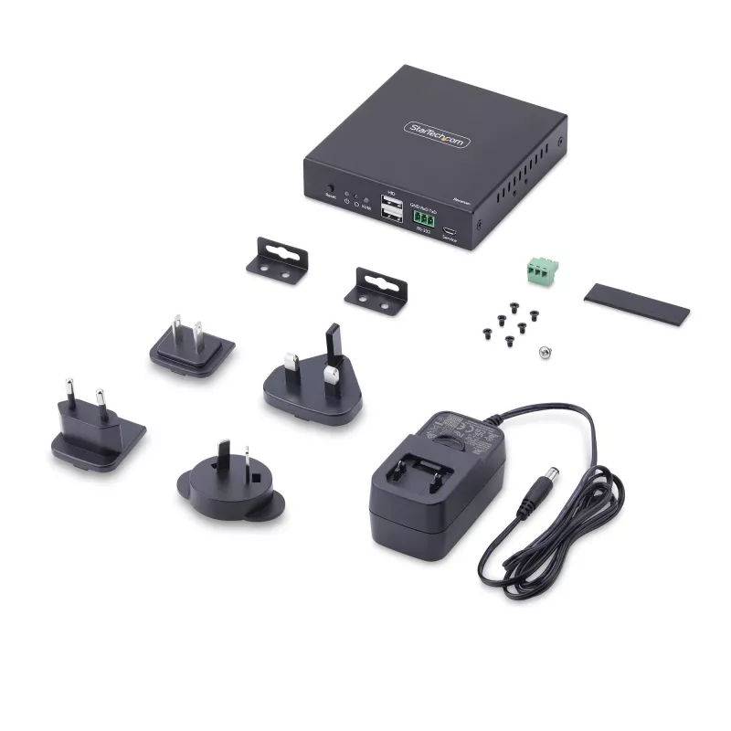 StarTech.com HDMI KVM Receiver Over IP Network for the IH2006 Product Series, 4K 60Hz, Driverless, AVoIP, Includes Mounting Kit, Receiver Only