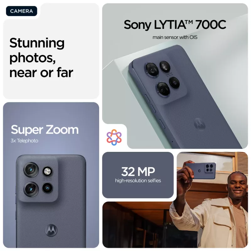 Motorola edge 60 Neo 16.1 cm (6.36 inch) Dual SIM Android 15 5G USB Type-C 12 GB 256 GB 5000 mAh Grey