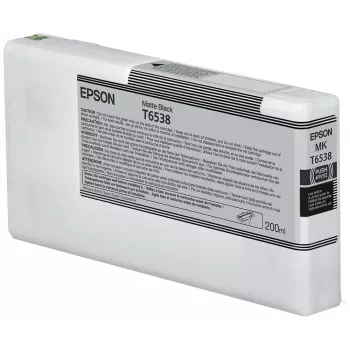 Epson T6538 Matte Black Ink Cartridge (200ml), Matte black, Pigment-based ink, 200 ml, 1 pc(s)