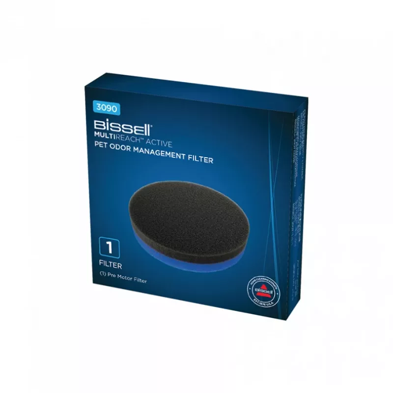Bissell Multireach Active Pet Odor Management Filter, Pre-filter, Stick vacuum, Black, Blue, Bissell, MultiReach Active 21V, 100 mm