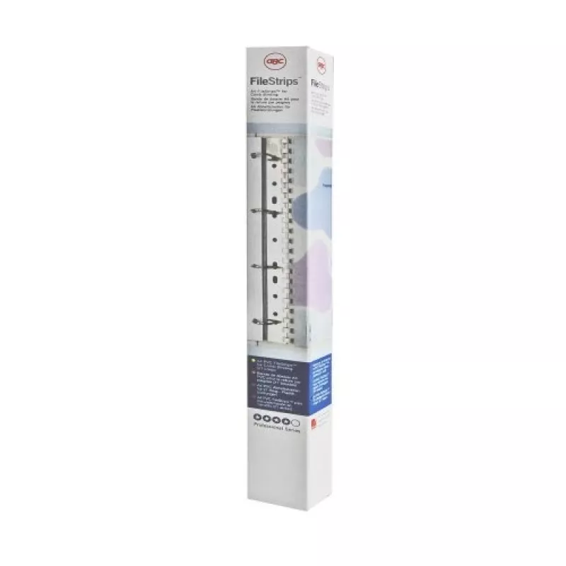 GBC Filestrip WireBind & ClickBind PVC, White, Polyvinyl chloride (PVC), A4, 245 g, 100 pc(s), Egypt