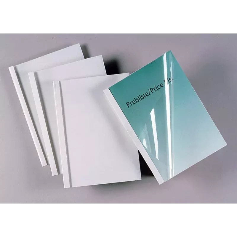GBC Thermal Binding Covers Standard A4 6mm, A4, PVC, White, 50 sheets, 240 g/m², 6 mm