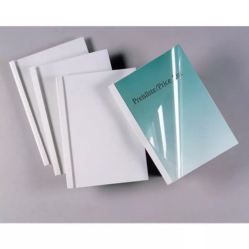 GBC Standard Thermal Binding Covers 50mm White (50), A4, PVC, White, 5 cm, 50 pc(s)