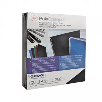 GBC Binding Cover Poly Opaque A4 300 Micron, A4, Polyvinyl chloride (PVC), White, Matt, 0.3 mm, 25 pc(s)