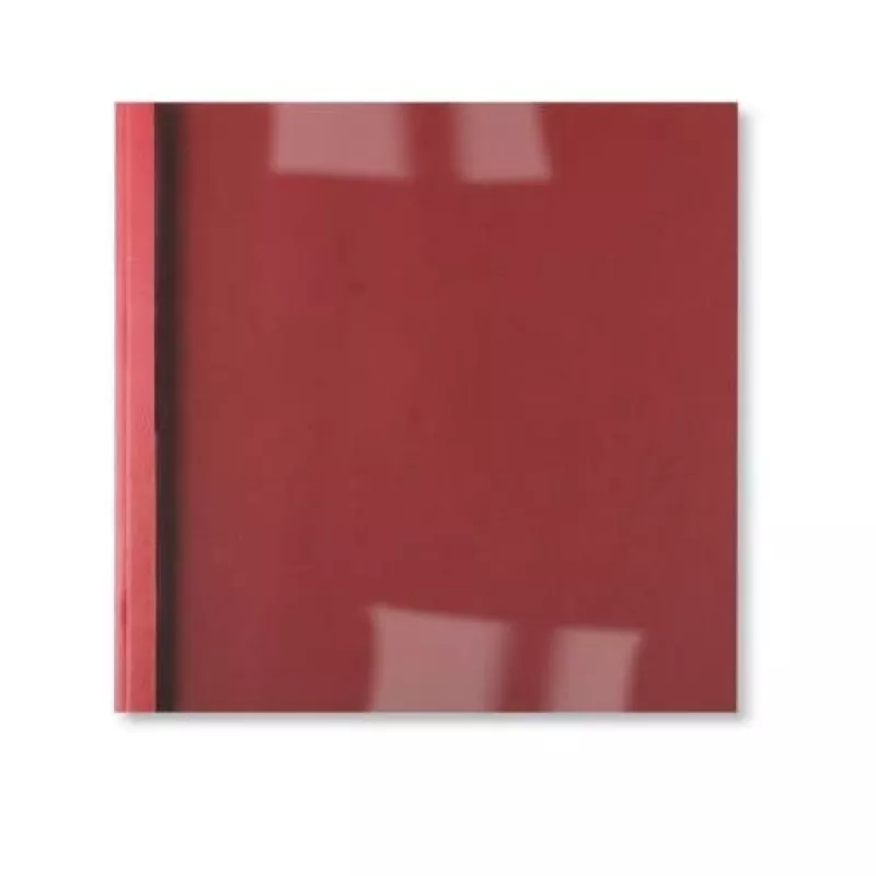 GBC LeatherGrain Thermal Binding Covers 1.5mm Red (100), A4, PVC, Red, Transparent, Matt, 15 sheets, 1.5 mm