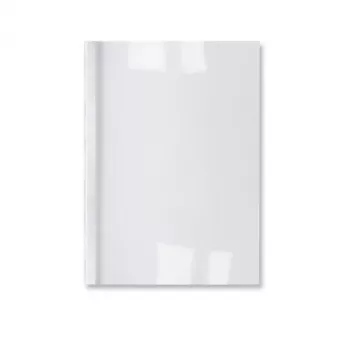 GBC LeatherGrain Thermal Binding Covers 3mm White (100), A4, PVC, Transparent, White, Matt, 30 sheets, 3 mm