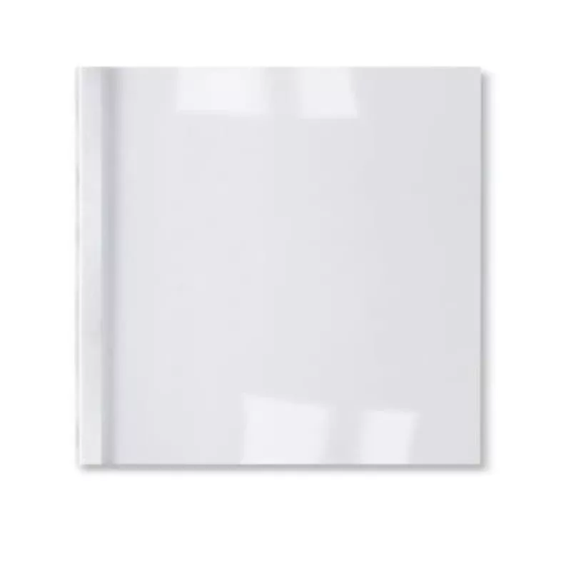 GBC LeatherGrain Thermal Binding Covers 3mm White (100), A4, PVC, Transparent, White, Matt, 30 sheets, 3 mm