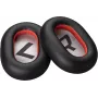 HP Poly Voyager 8200 Black Leatherette Ear Cushions (2 Pieces)