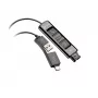 HP Poly DA85 USB to QD Black Adapter TAA