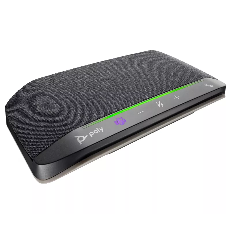 HP Poly Sync 10 Microsoft Teams Certified Speakerphone, PC, Silver, 0.715 m, IP64, Windows 10, Windows 11, MacOS