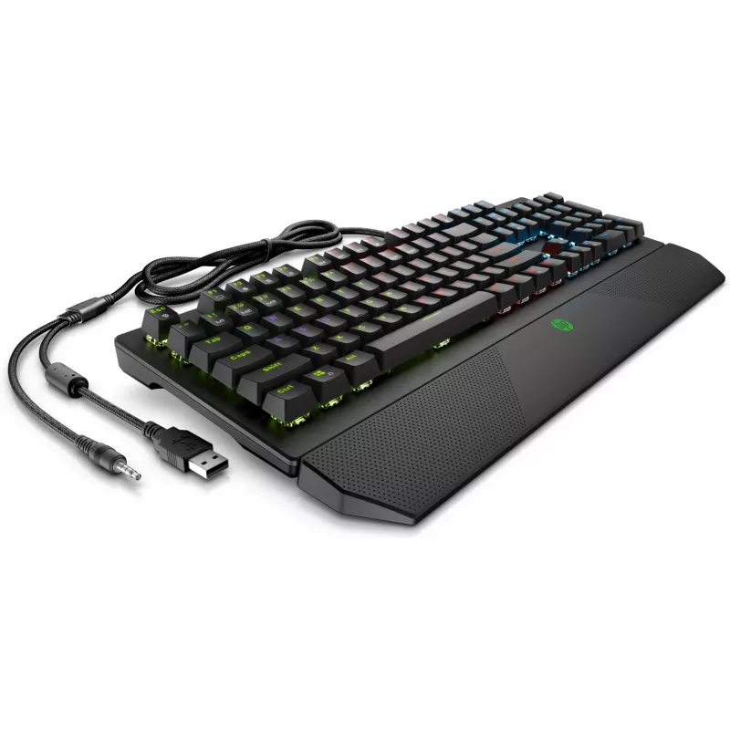 HP Pavilion Gaming Keyboard 800, Full-size (100%), Wired, USB, Mechanical, Black