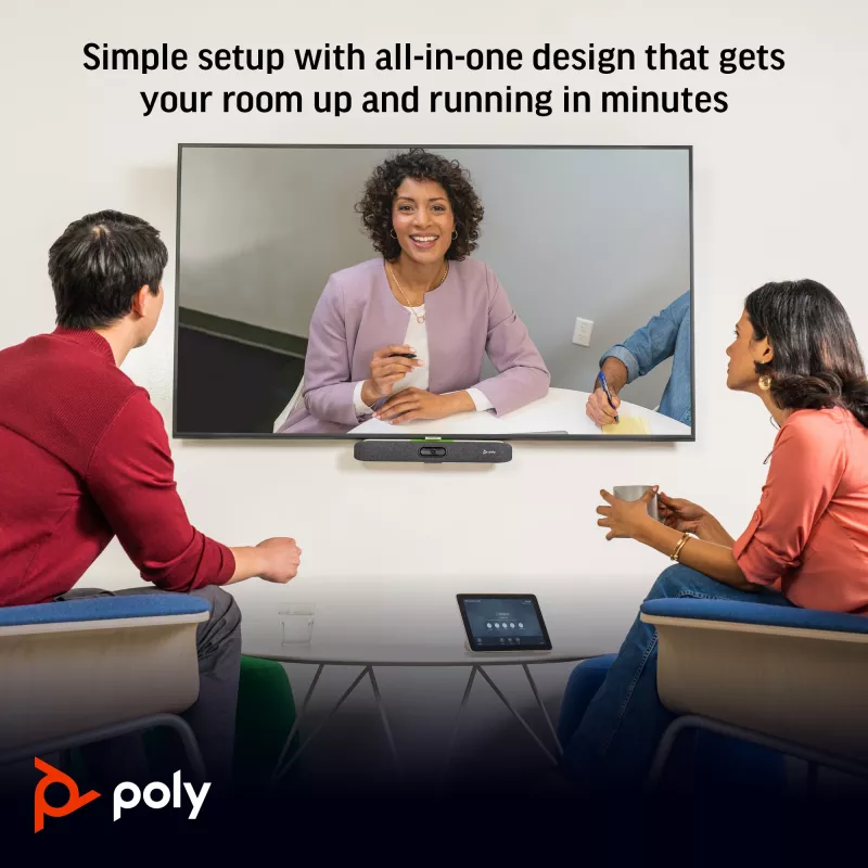HP Poly Studio X30 All-In-One Video Bar with TC8 Controller Kit
