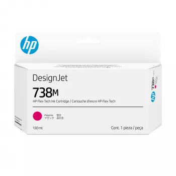 HP 738M 130-ml Magenta DesignJet Ink Cartridge print head Thermal inkjet