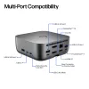 HP Thunderbolt 4 Ultra 280W G6 Dock, Wired, Thunderbolt 4, 280 W, 10,100,1000,2500 Mbit/s, Grey, 8K Ultra HD